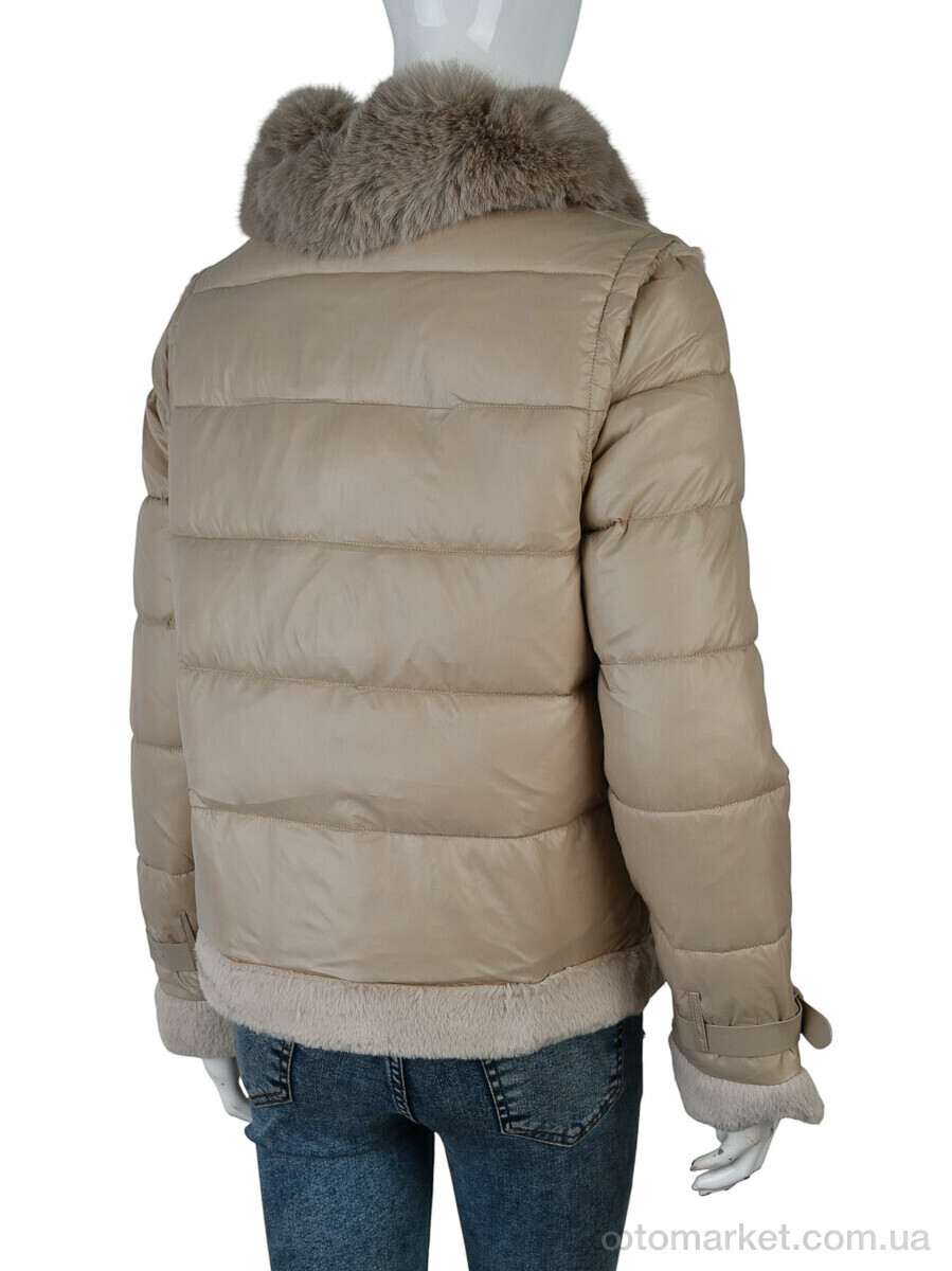 Купить Куртка жіночі 349 (12056) d.beige Yingmanya коричневий, фото 2