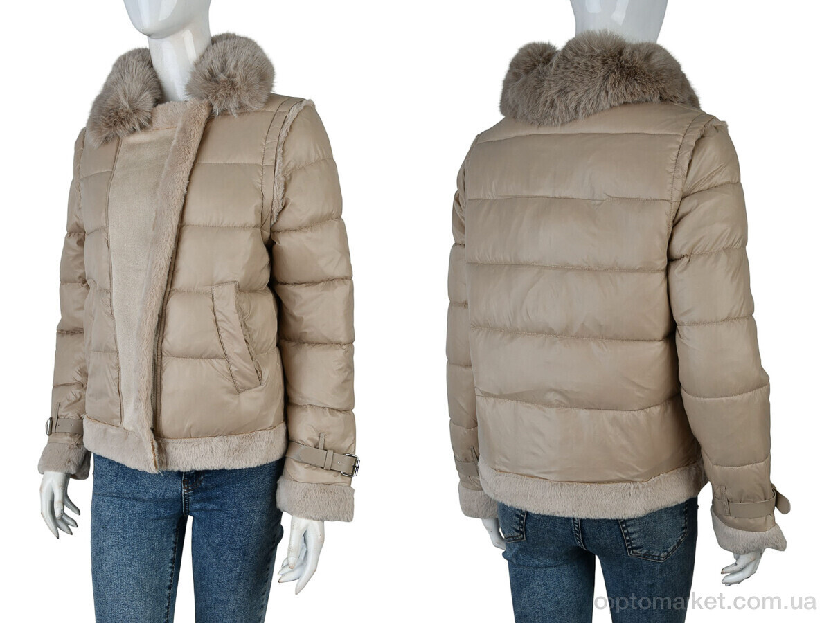 Купить Куртка жіночі 349 (12056) d.beige Yingmanya коричневий, фото 3