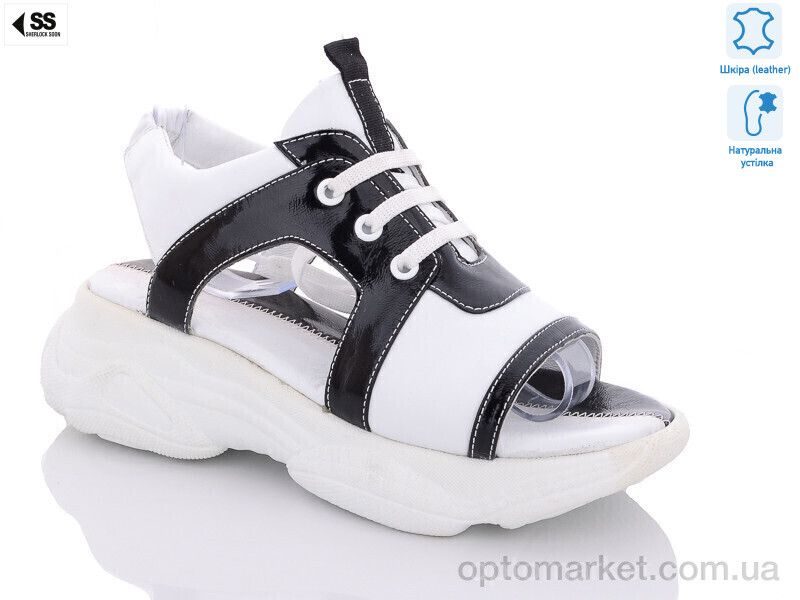 Купить Босоніжки жіночі 3491(339) Sherlock Soon білий, фото 1