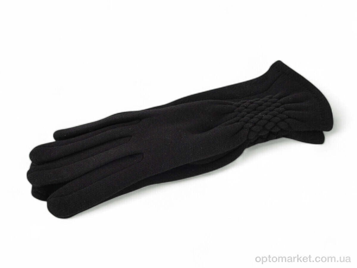 Купить Рукавички жіночі 35-1 трикотаж black Paidi чорний, фото 1