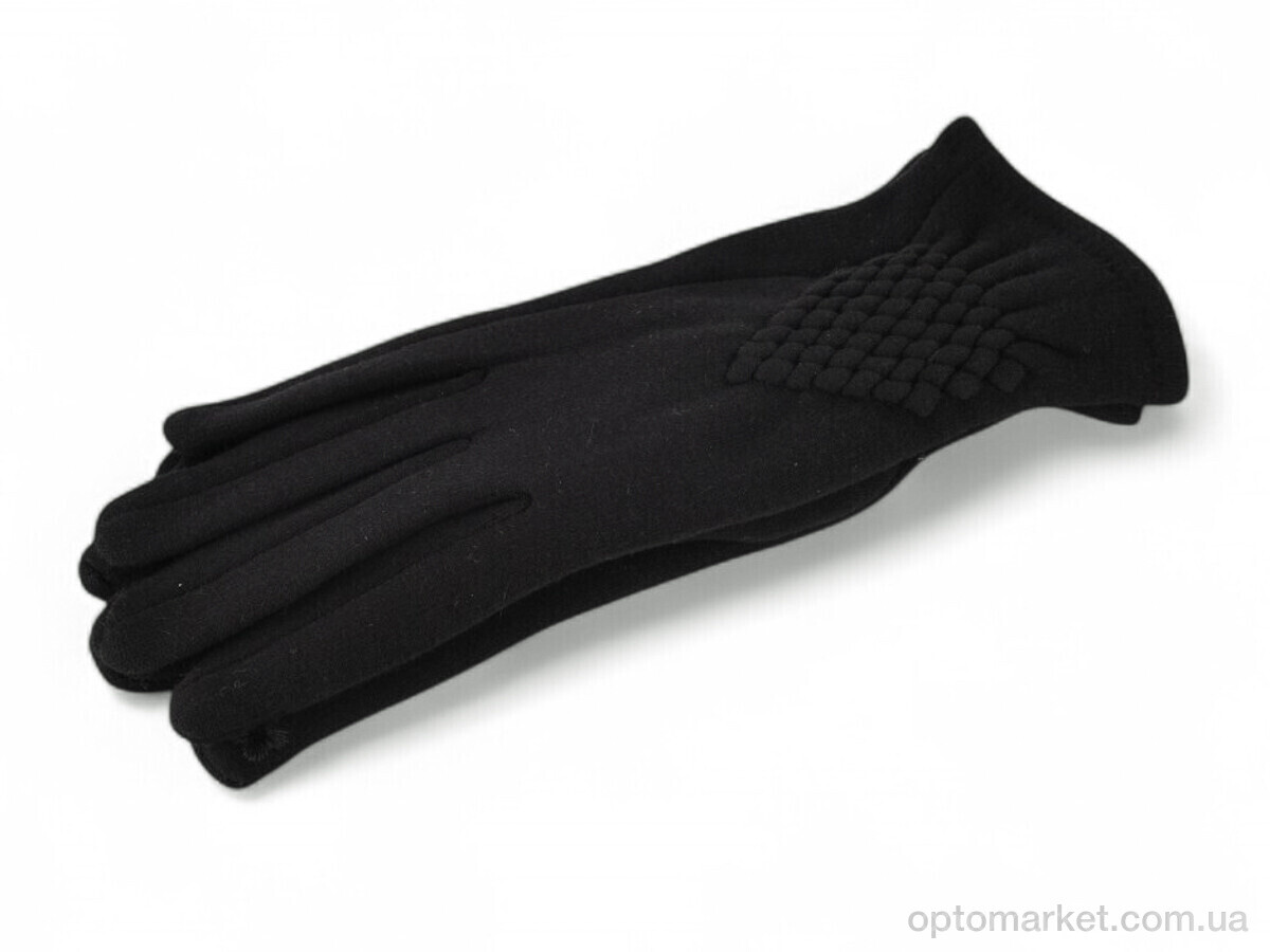 Купить Рукавички жіночі 35-2 трикотаж black Paidi чорний, фото 1