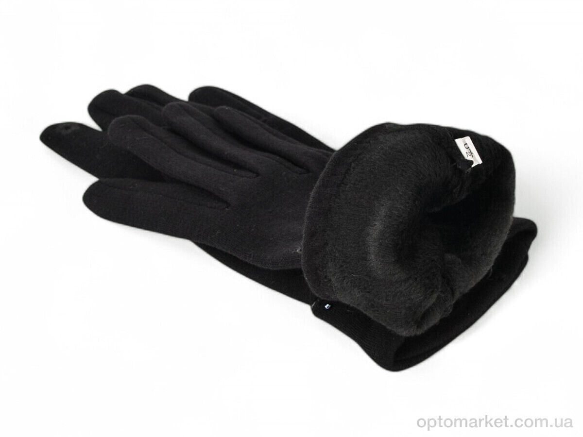 Купить Рукавички жіночі 35-5 трикотаж black Paidi чорний, фото 2