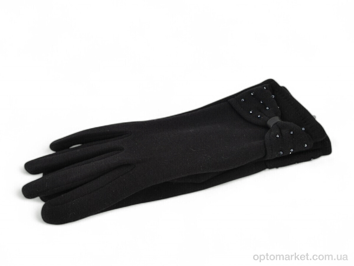 Купить Рукавички жіночі 35-7 трикотаж black Paidi чорний, фото 1