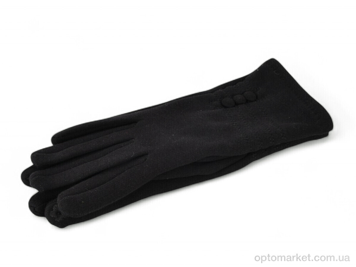 Купить Рукавички жіночі 35-8 трикотаж black Paidi чорний, фото 1