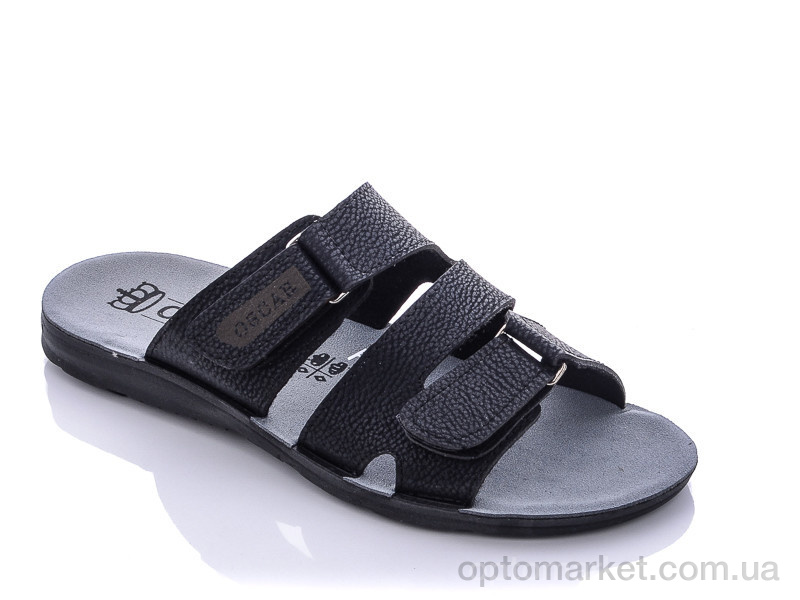Купить Шльопанці чоловічі 35 змея черный Oscar чорний, фото 1