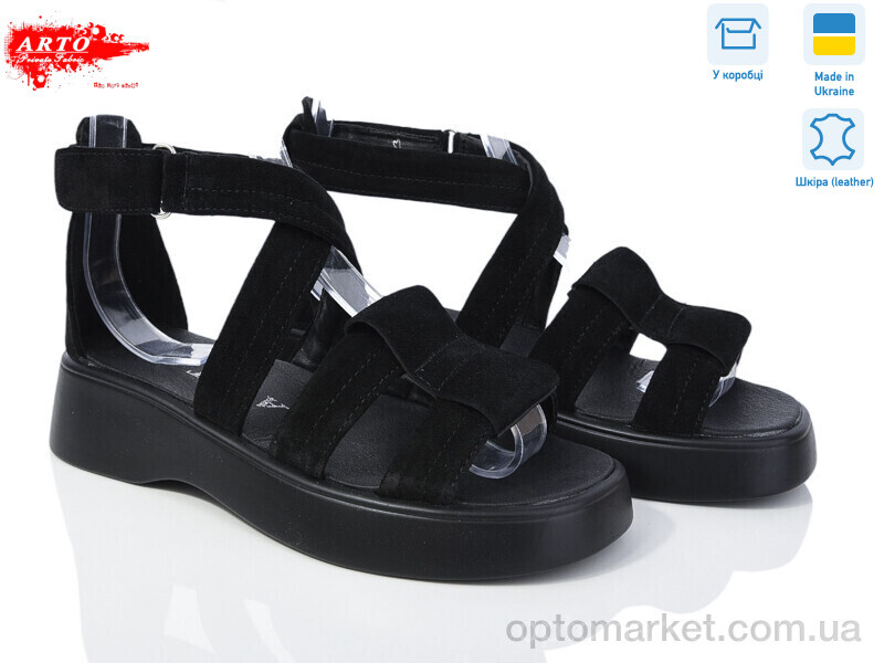 Купить Босоніжки жіночі 350 ч.з. ARTO чорний, фото 1