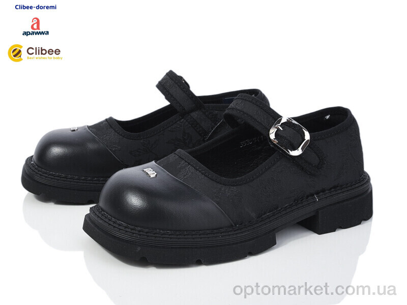 Купить Туфлі дитячі 35355A black Apawwa чорний, фото 1