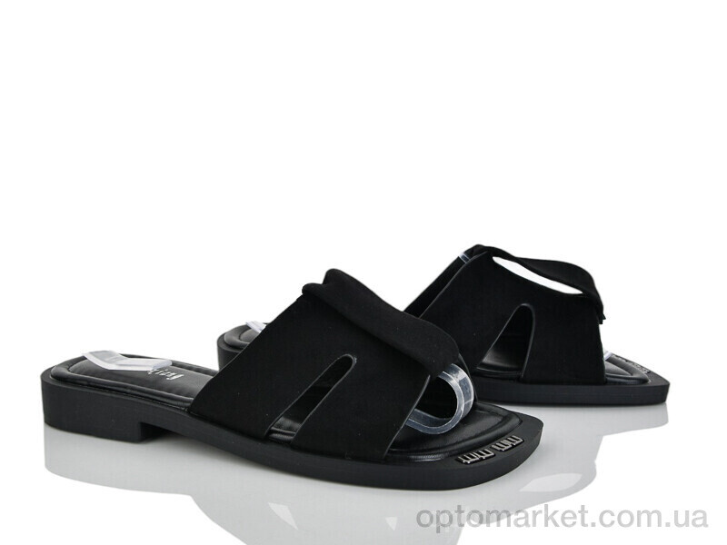 Купить Шльопанці жіночі 3552-141 LianZuXiang чорний, фото 1