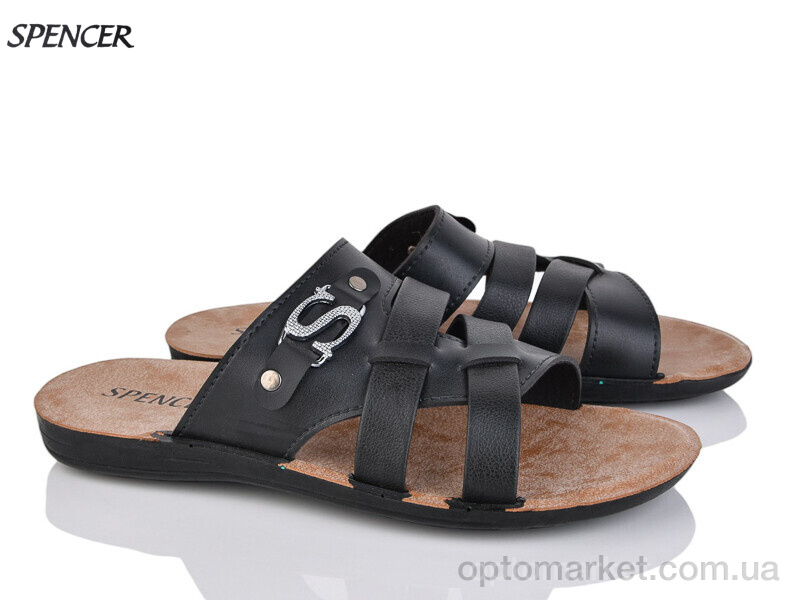 Купить Шльопанці чоловічі 3554 чорний Spencer чорний, фото 1