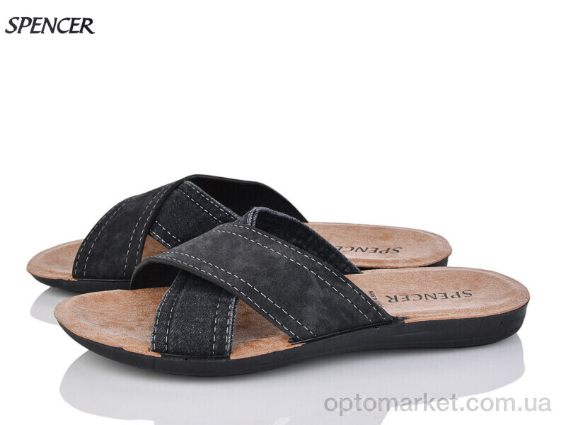 Купить Шльопанці чоловічі 3556 сірий джинс Spencer сірий, фото 1