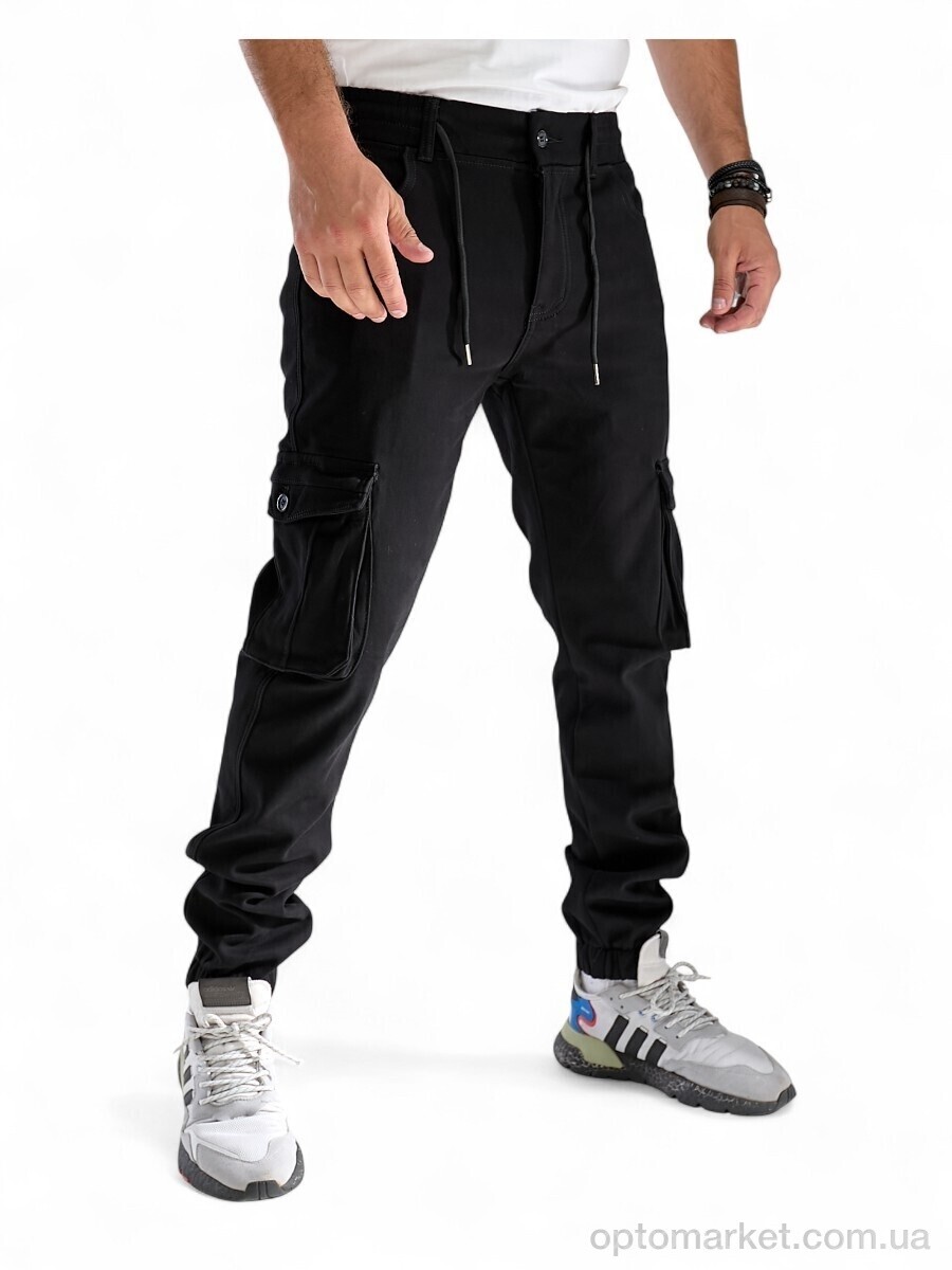 Купить Джинси чоловічі 358-2 фліс Vingvgs чорний, фото 1