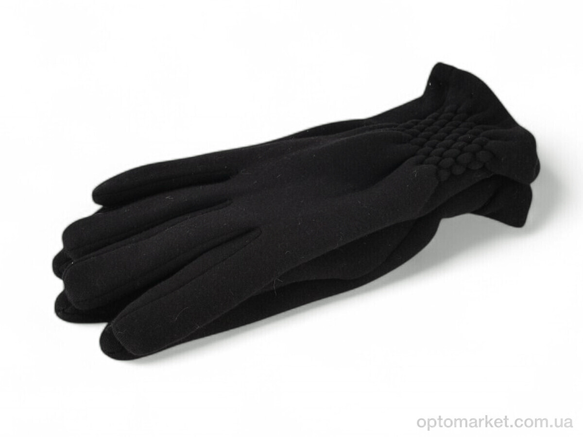 Купить Рукавички жіночі 36-1 трикотаж black Paidi чорний, фото 1