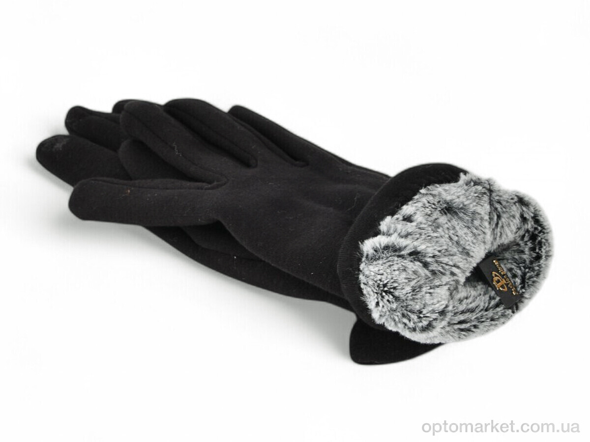 Купить Рукавички жіночі 36-2 трикотаж black Paidi чорний, фото 2