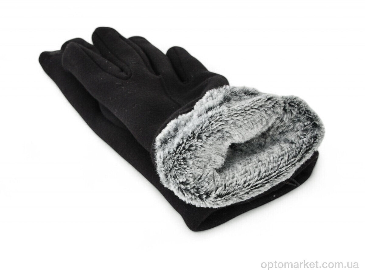 Купить Рукавички жіночі 36-3 трикотаж black Paidi чорний, фото 2