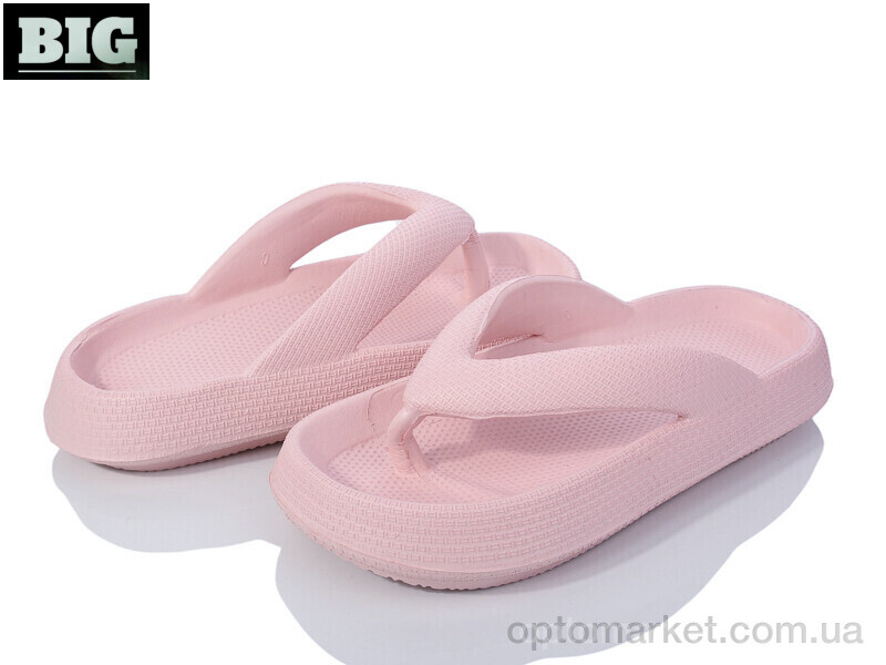 Купить Шльопанці жіночі 3612-1619 pink BIG рожевий, фото 1