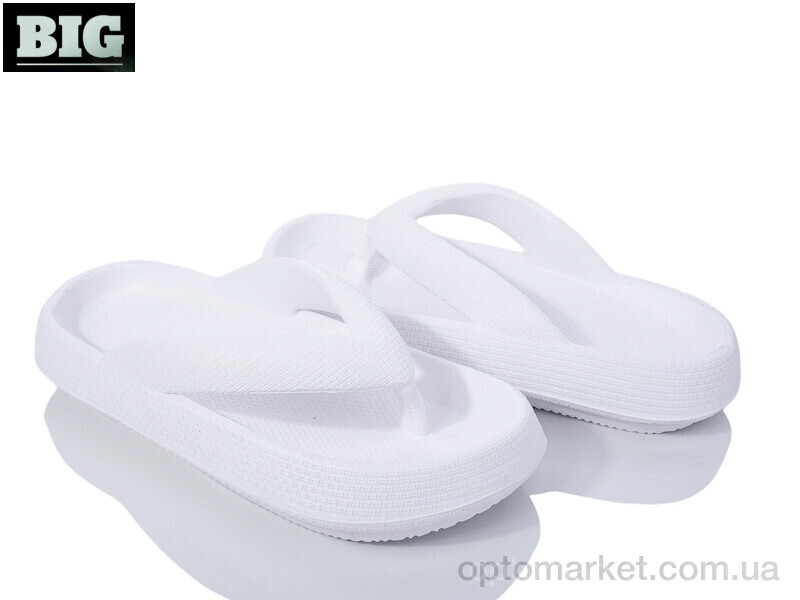 Купить Шльопанці жіночі 3612-1619 white BIG білий, фото 1