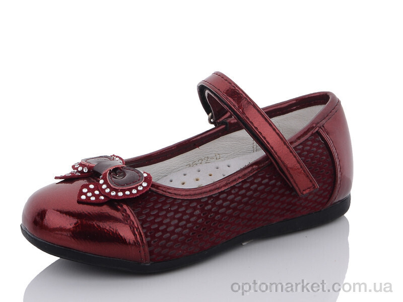 Купить Туфлі дитячі 3622D BL&KL бордовий, фото 1