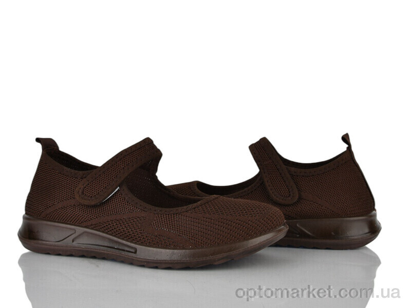 Купить Балетки жіночі 369-667 Бабочка-Mengfuna-AESD коричневий, фото 1