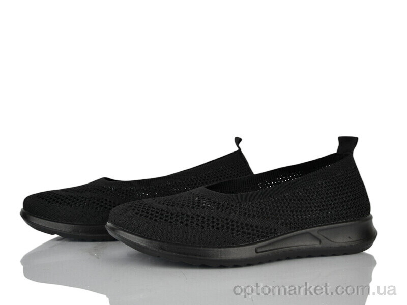 Купить Балетки жіночі 369-711 Бабочка-Mengfuna-AESD чорний, фото 1