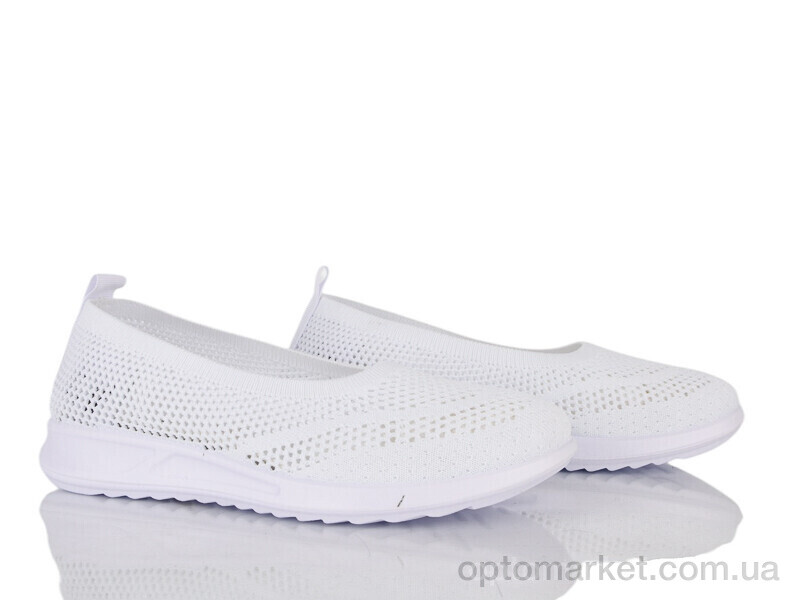 Купить Балетки жіночі 369-714 Бабочка-Mengfuna-AESD білий, фото 1