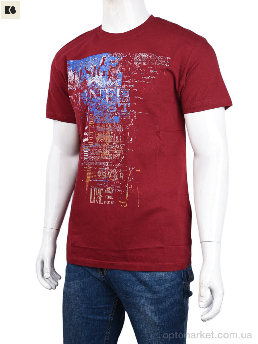 Купить Футболка чоловічі 3707-0057-2 bordo Daniel Jones бордовий, фото 1