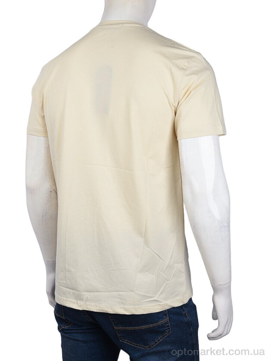 Купить Футболка чоловічі 3707-0058-1 beige Daniel Jones бежевий, фото 2