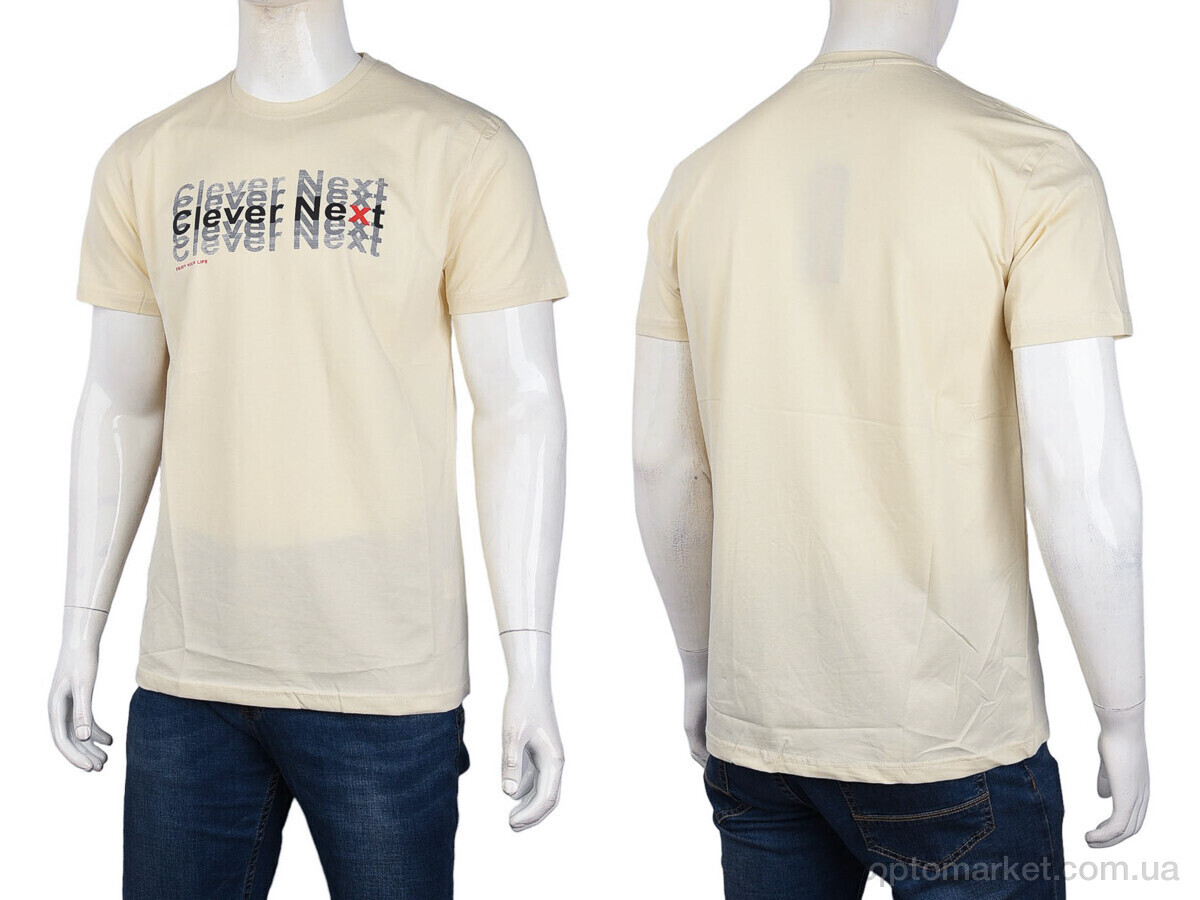 Купить Футболка чоловічі 3707-0058-1 beige Daniel Jones бежевий, фото 3