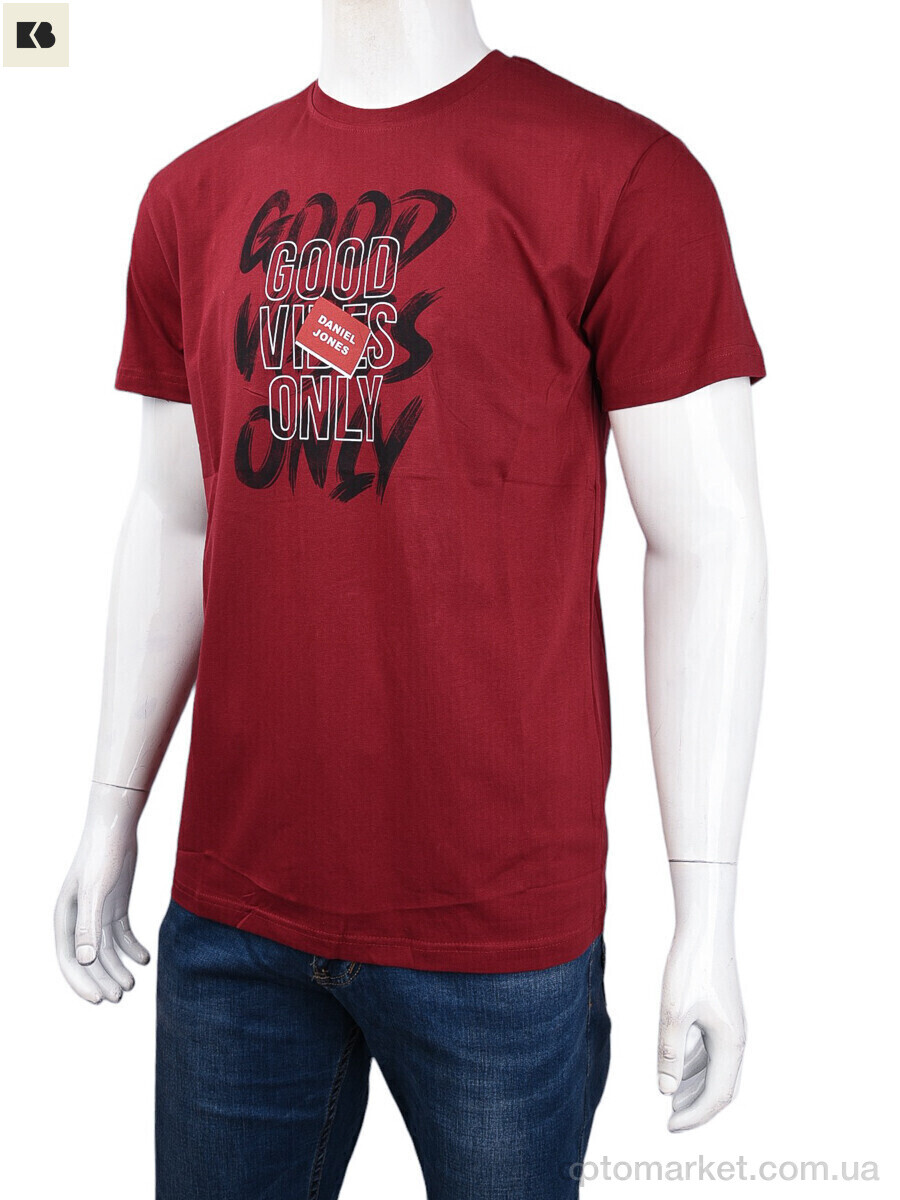 Купить Футболка чоловічі 3707-0060-1 bordo Daniel Jones бордовий, фото 1