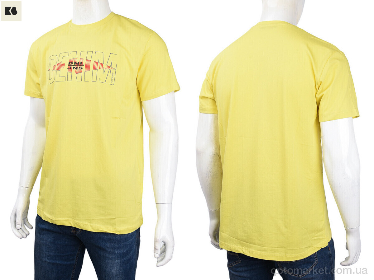 Купить Футболка чоловічі 3707-0064-4 yellow Daniel Jones жовтий, фото 3