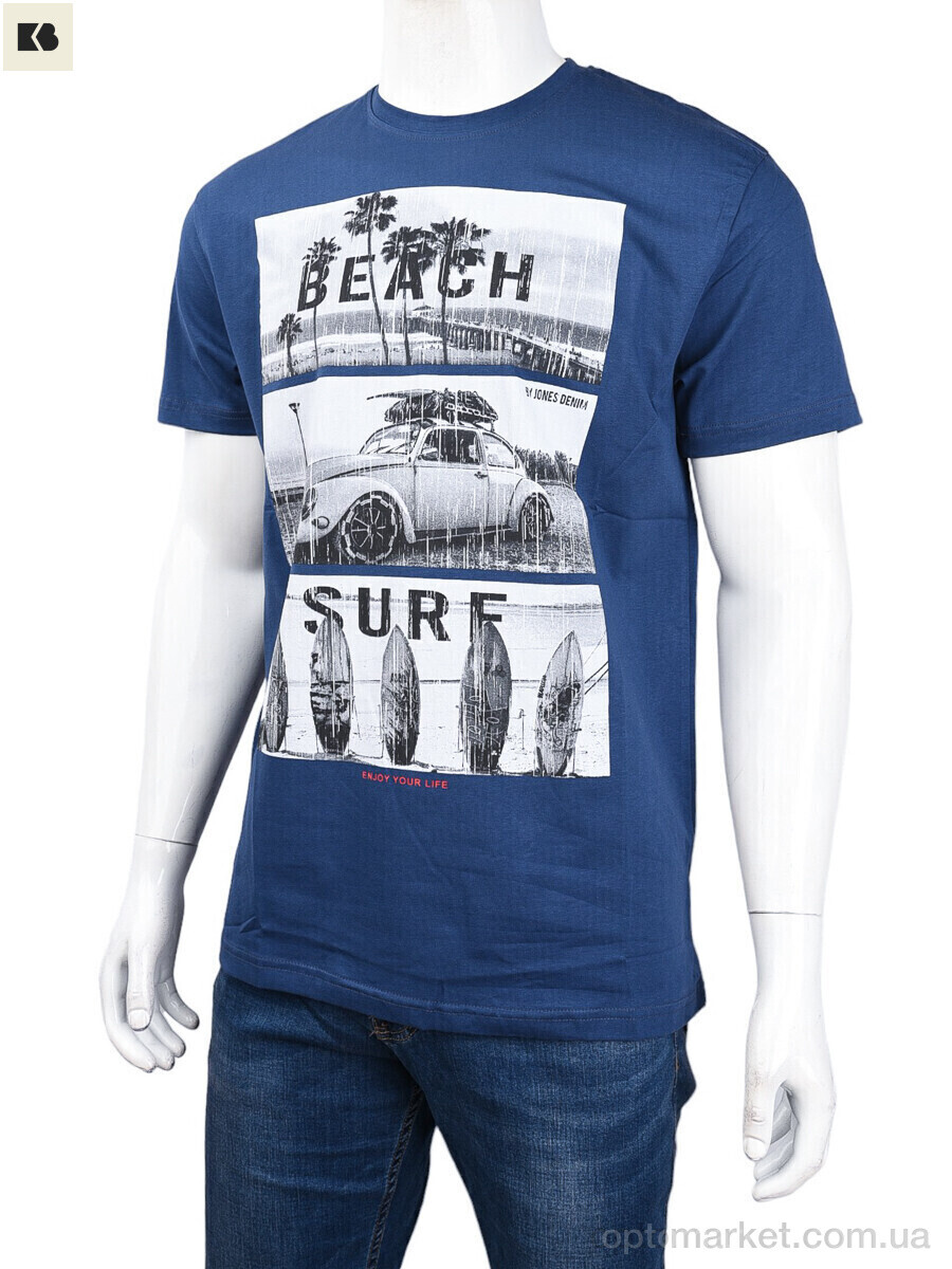 Купить Футболка чоловічі 3707-0078-1 blue Daniel Jones синій, фото 1