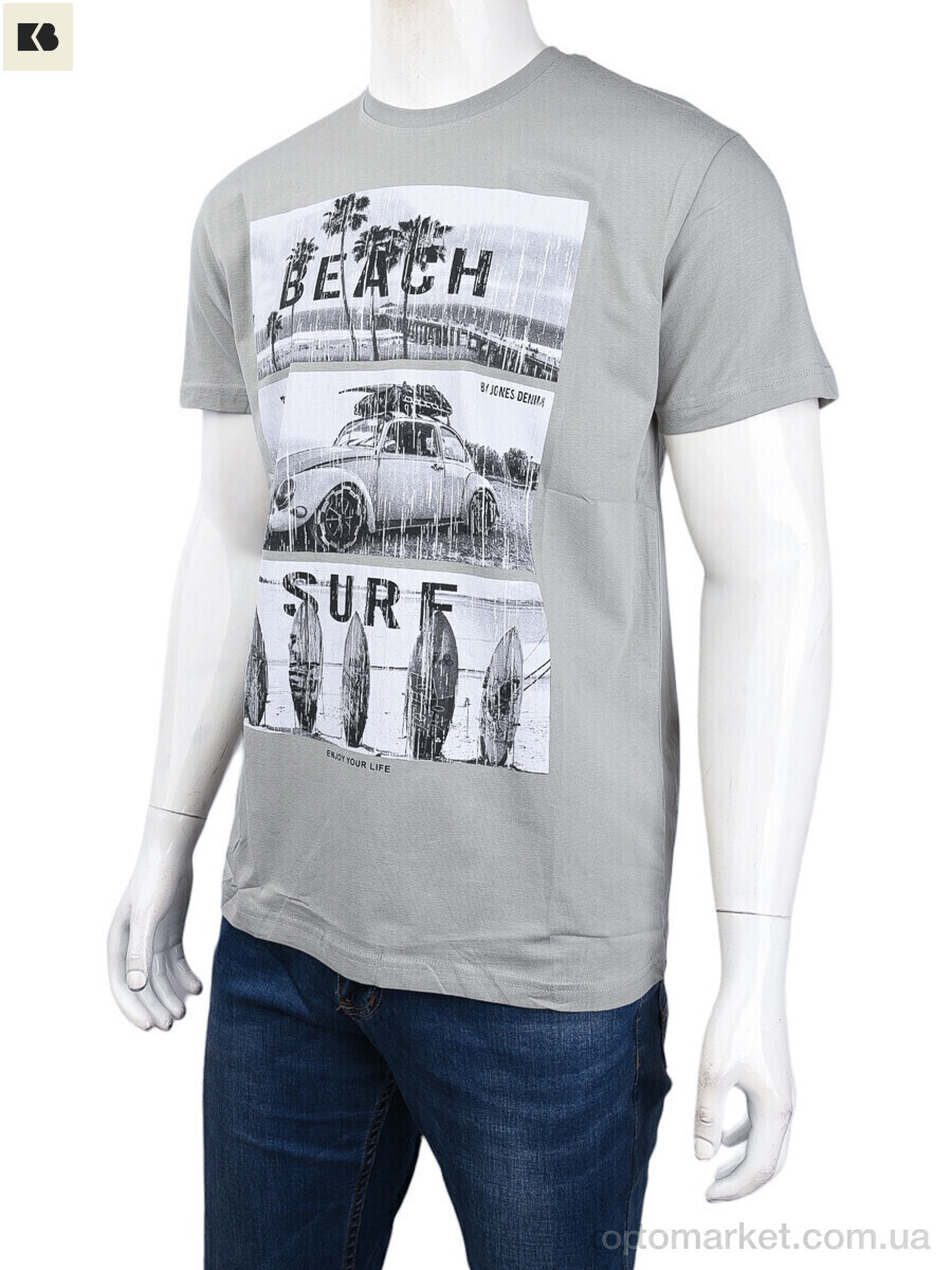 Купить Футболка чоловічі 3707-0078-2 grey Daniel Jones сірий, фото 1