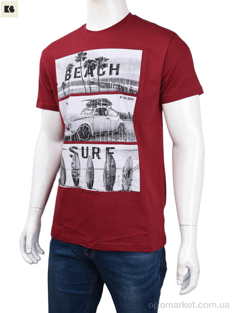 Купить Футболка чоловічі 3707-0078-4 bordo Daniel Jones бордовий, фото 1