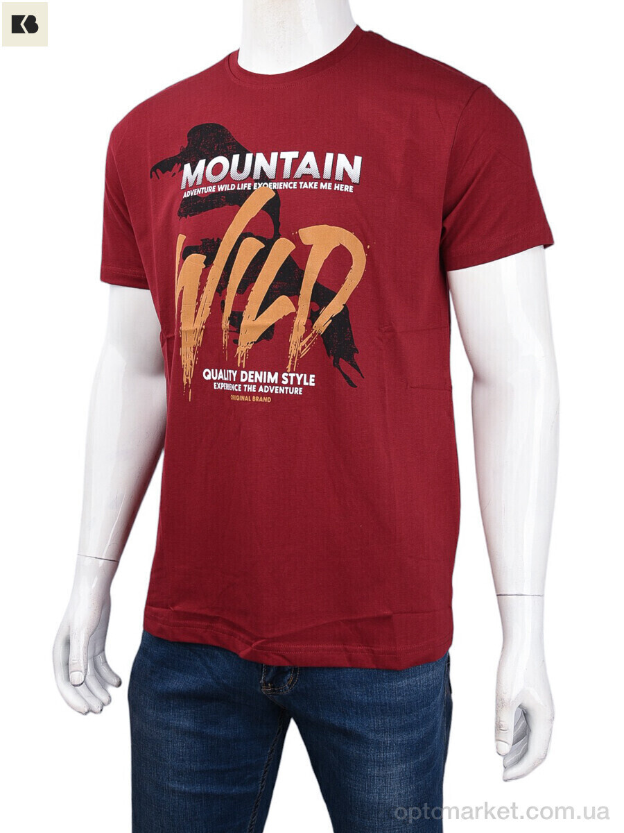 Купить Футболка чоловічі 3707-0085-1 bordo Daniel Jones бордовий, фото 1