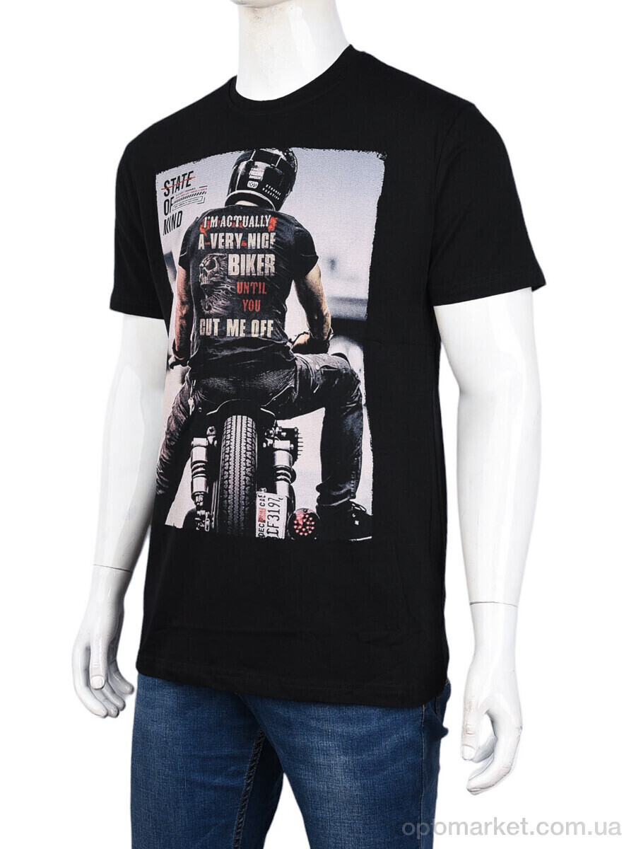 Купить Футболка чоловічі 3707-0091-1 black Daniel Jones чорний, фото 1