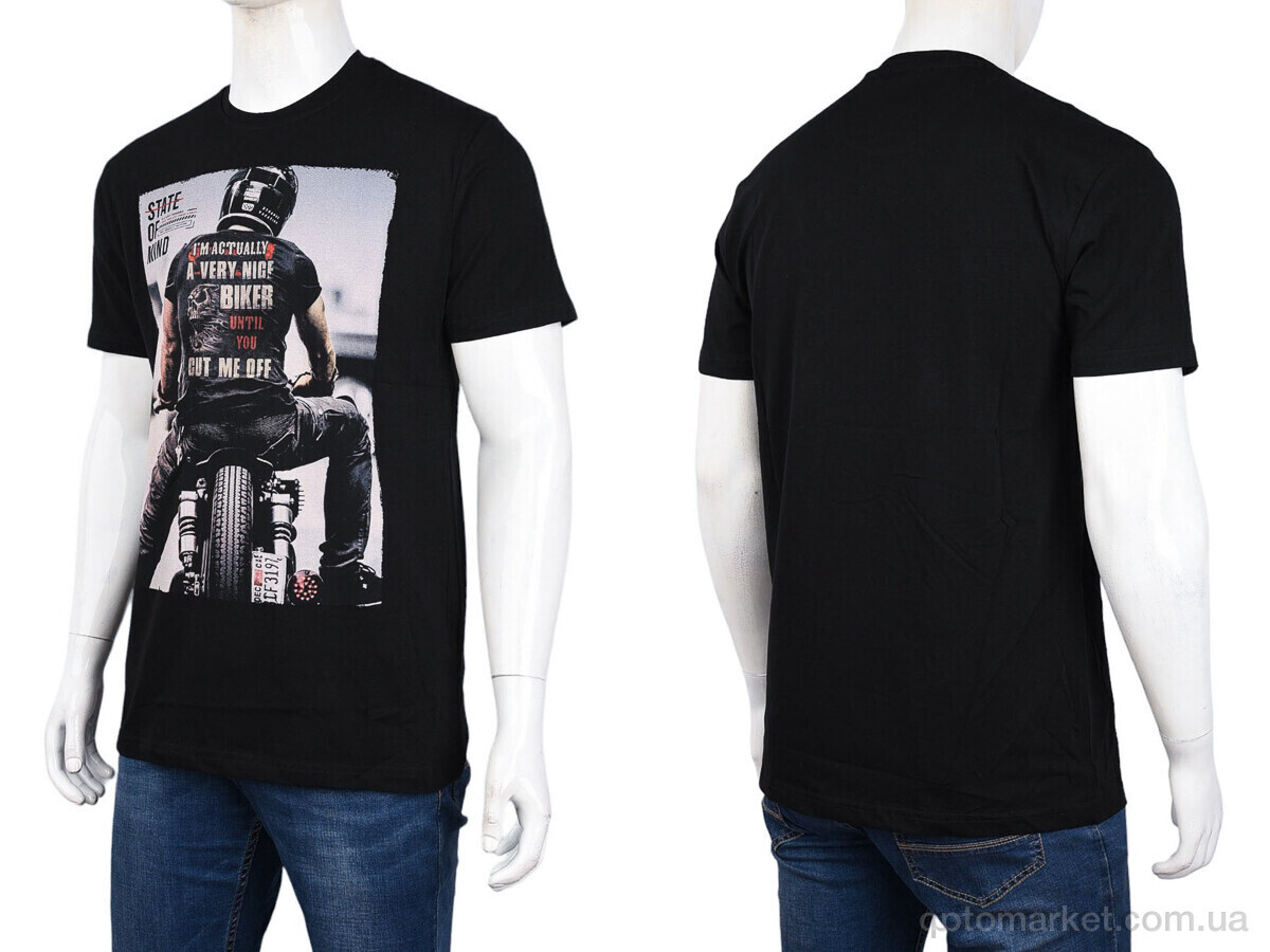 Купить Футболка чоловічі 3707-0091-1 black Daniel Jones чорний, фото 3