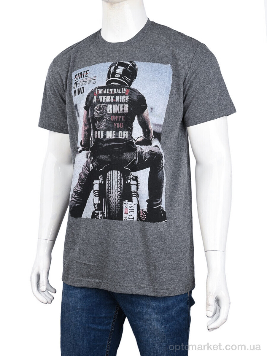 Купить Футболка чоловічі 3707-0091-2 grey Daniel Jones сірий, фото 1