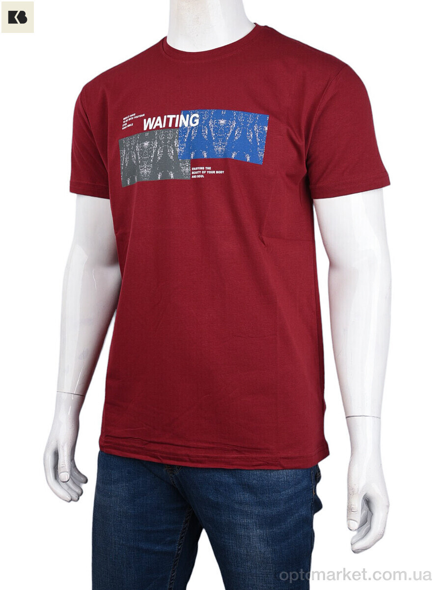 Купить Футболка чоловічі 3707-0094-1 bordo Daniel Jones бордовий, фото 1