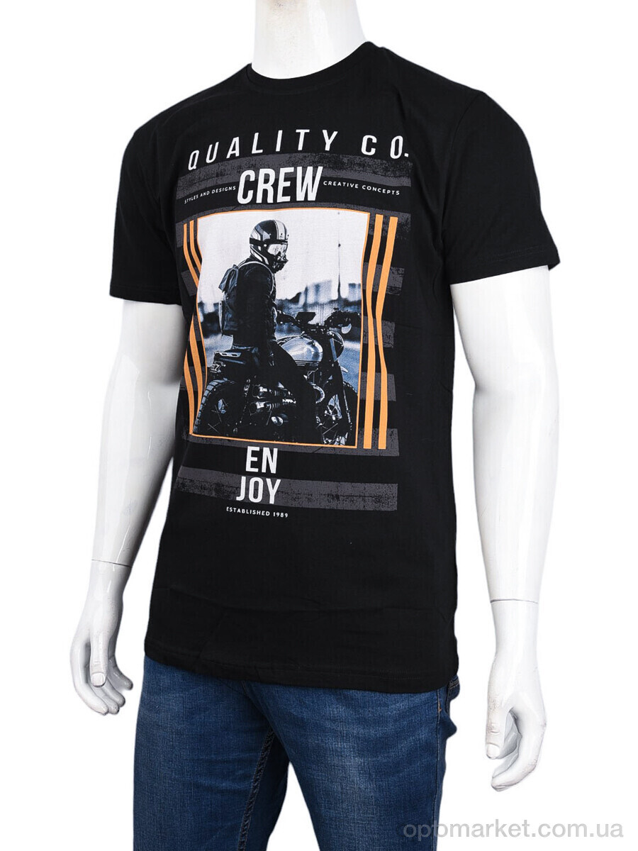 Купить Футболка чоловічі 3707-0095-1 black Daniel Jones чорний, фото 1