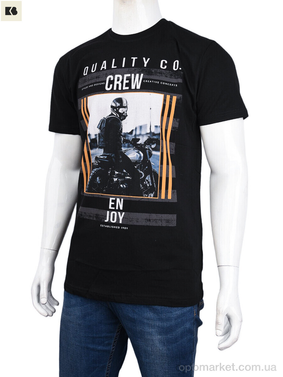 Купить Футболка чоловічі 3707-0095-1 black Daniel Jones чорний, фото 1