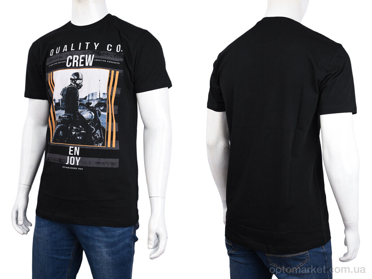 Купить Футболка чоловічі 3707-0095-1 black Daniel Jones чорний, фото 3