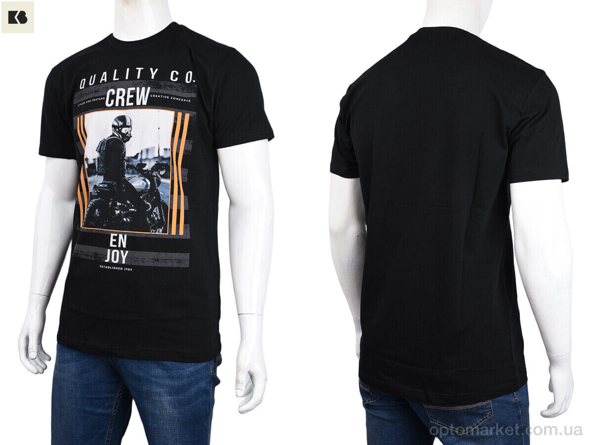 Купить Футболка чоловічі 3707-0095-1 black Daniel Jones чорний, фото 3