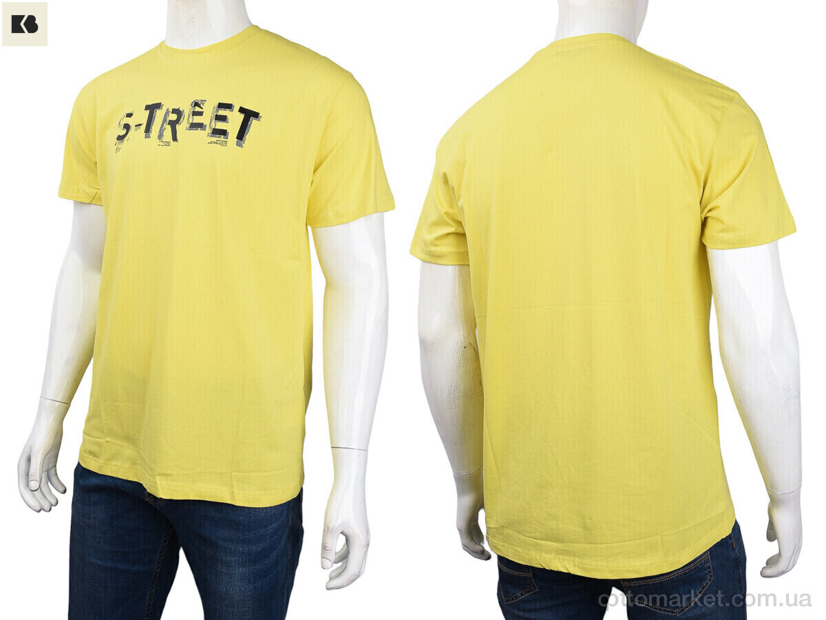 Купить Футболка чоловічі 3707-055-4 yellow Daniel Jones жовтий, фото 3