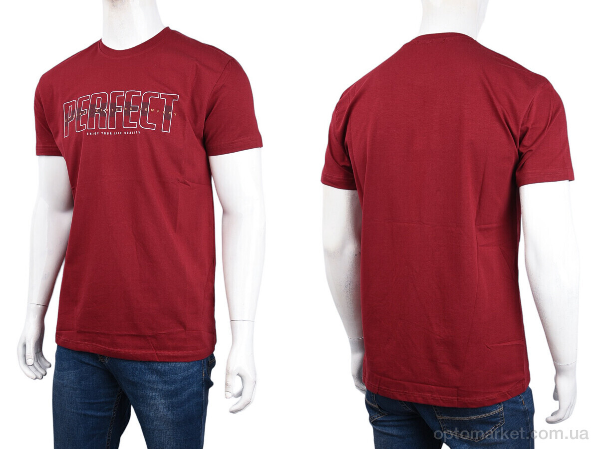 Купить Футболка чоловічі 3707-068-1 bordo Daniel Jones бордовий, фото 3