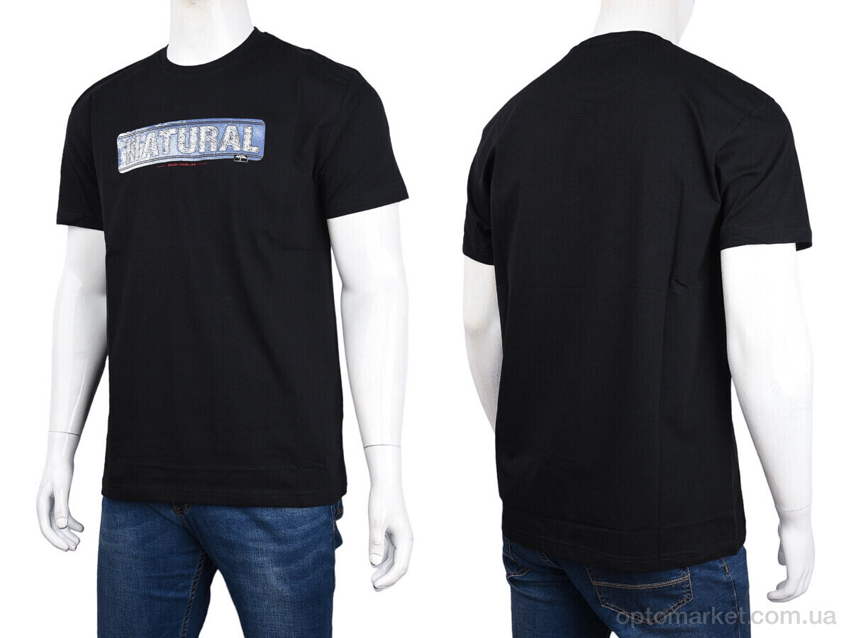 Купить Футболка чоловічі 3707-079-1 black Daniel Jones чорний, фото 3