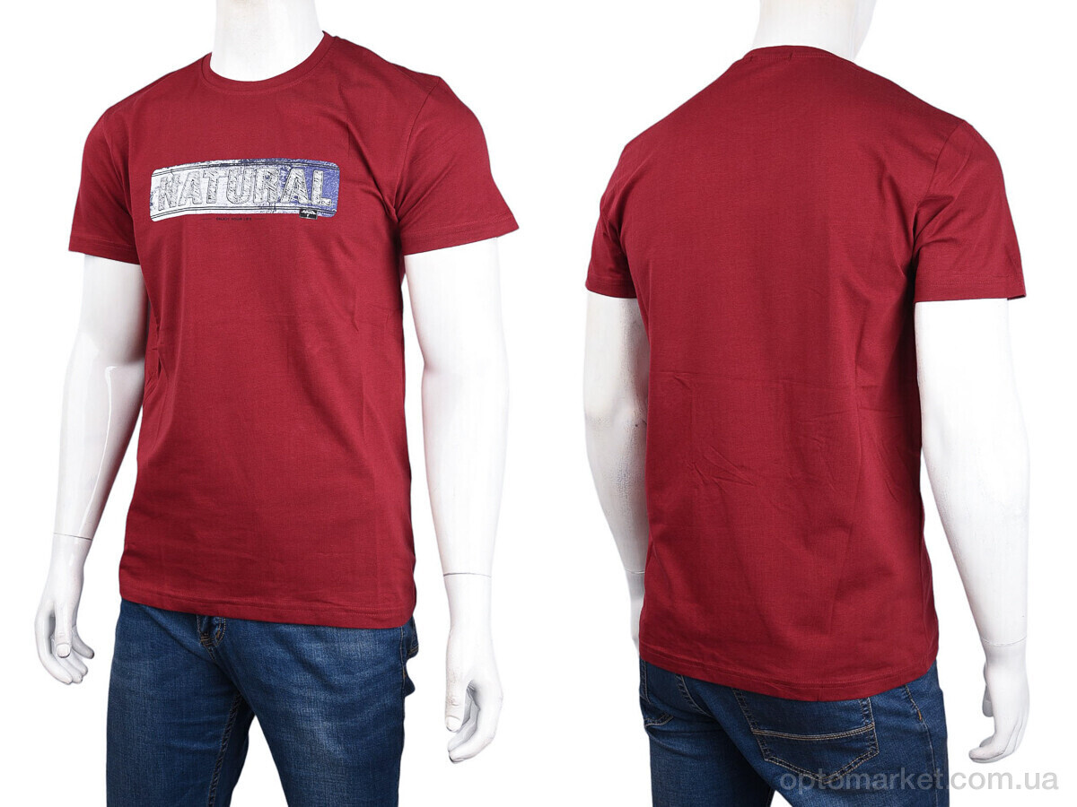 Купить Футболка чоловічі 3707-079-4 bordo Daniel Jones бордовий, фото 3