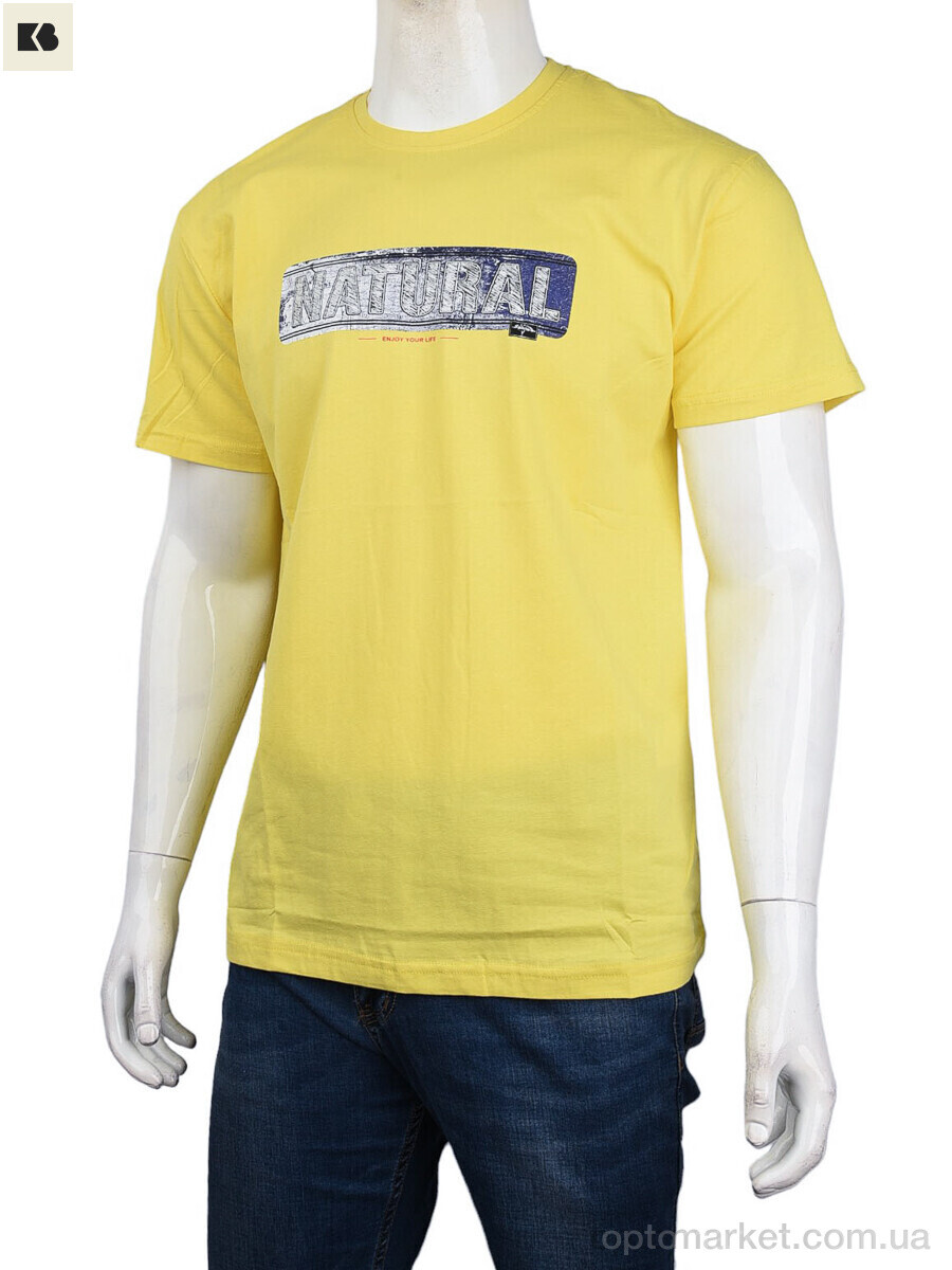 Купить Футболка чоловічі 3707-079-5 yellow Daniel Jones жовтий, фото 1