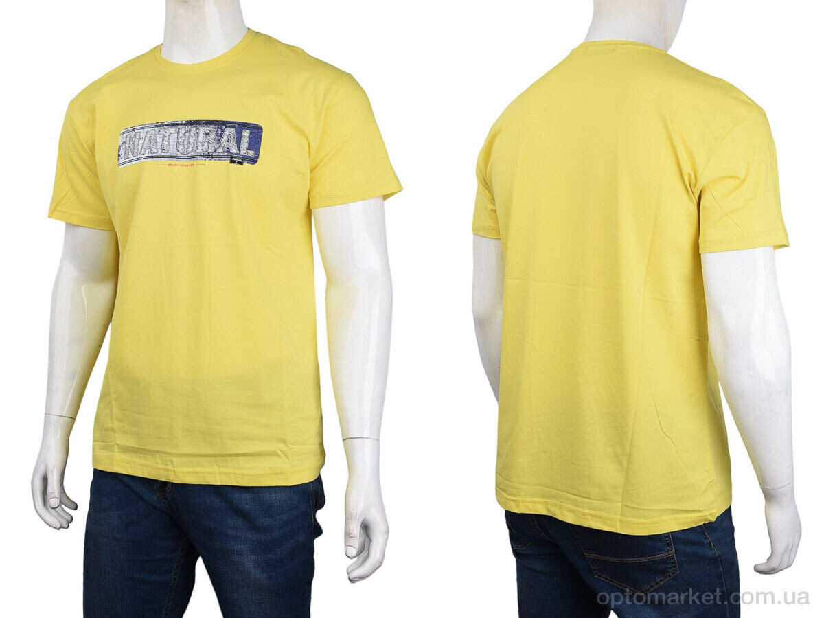 Купить Футболка чоловічі 3707-079-5 yellow Daniel Jones жовтий, фото 3