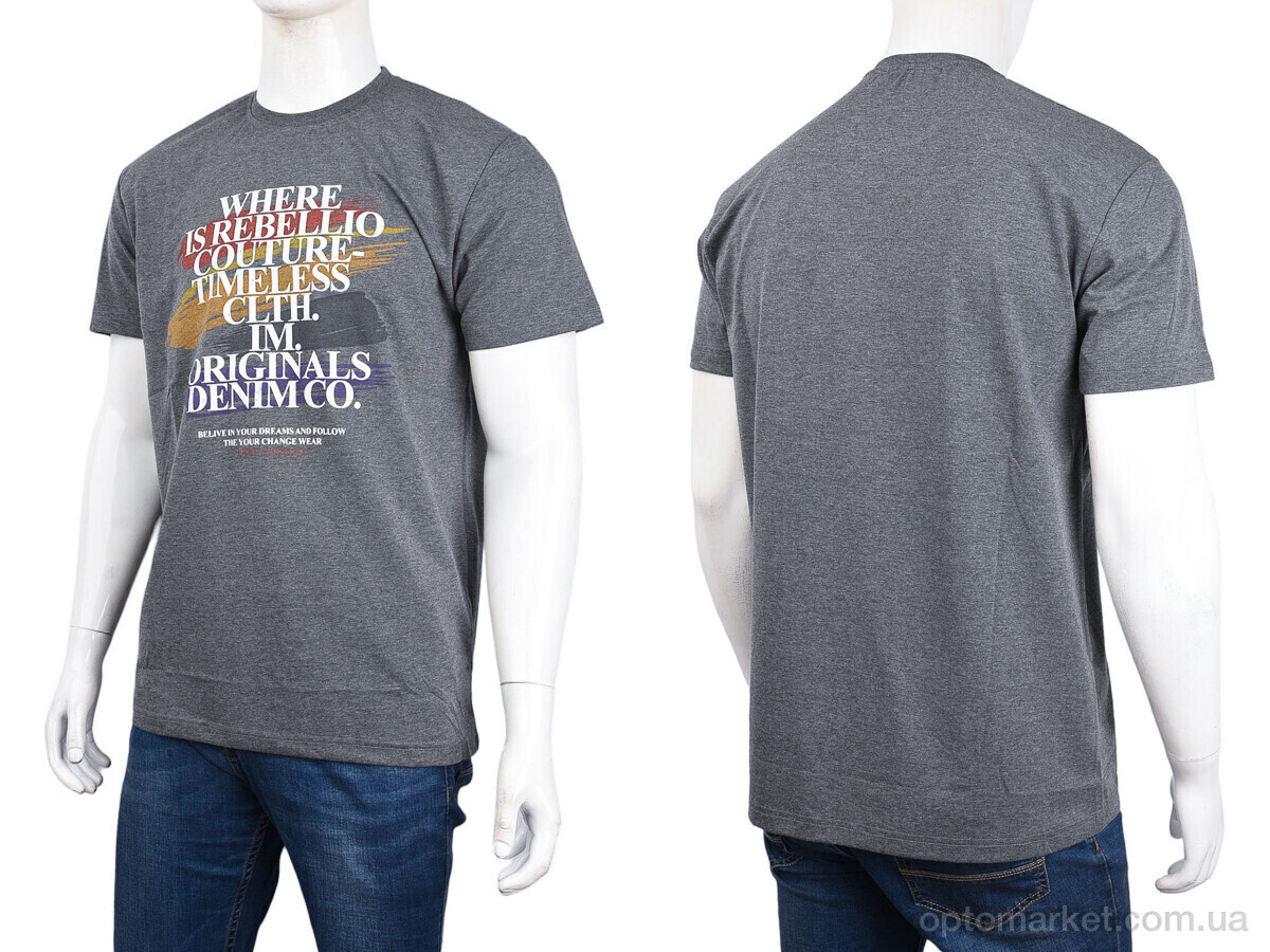 Купить Футболка чоловічі 3707-087-3 grey Daniel Jones сірий, фото 3