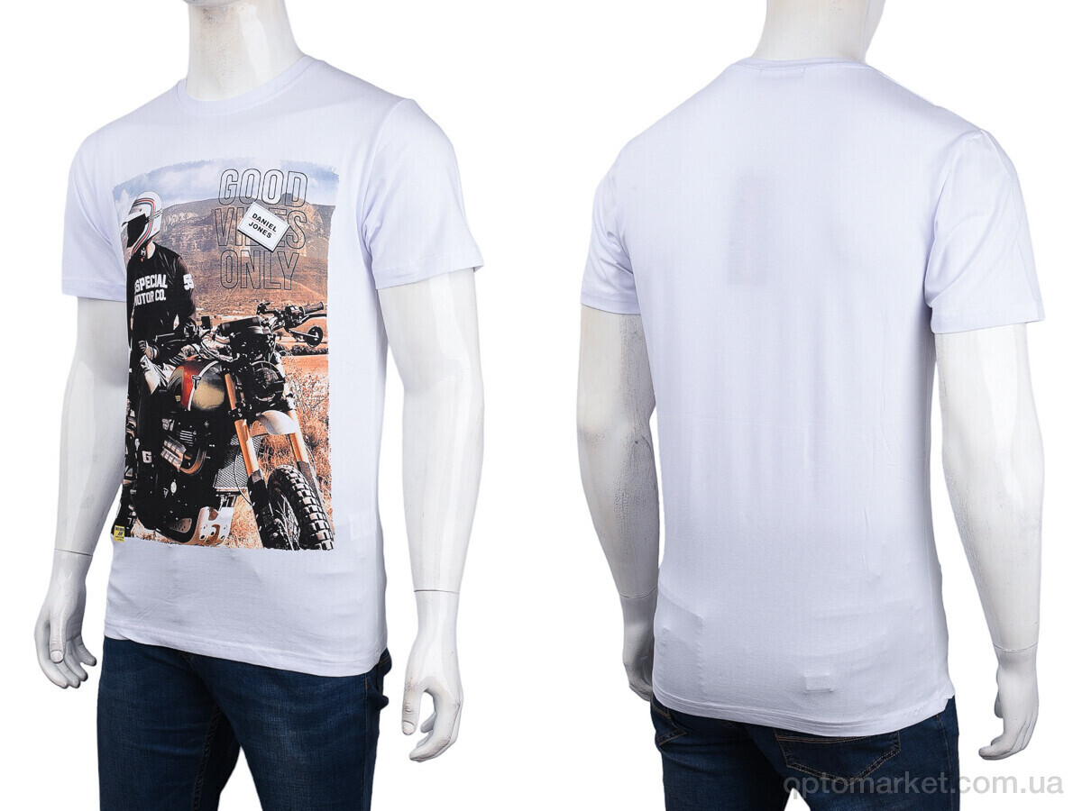 Купить Футболка чоловічі 3707-091-3 white Daniel Jones білий, фото 3