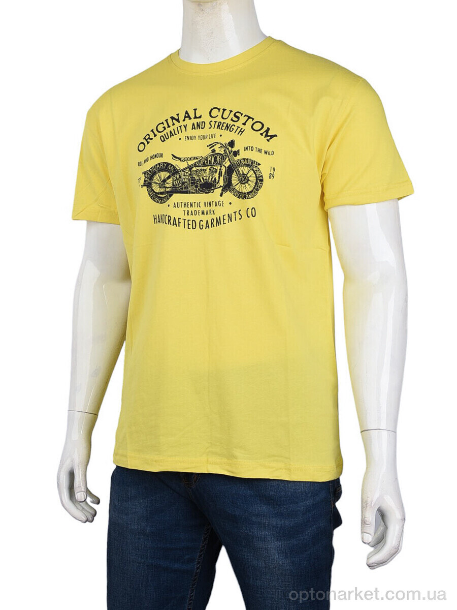 Купить Футболка чоловічі 3707-097-3 yellow Daniel Jones жовтий, фото 1
